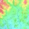 Topografische kaart Ferluc, hoogte, reliëf