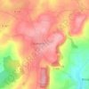 Topografische kaart Hameau es Cavelier, hoogte, reliëf