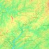 Topografische kaart Roswell, hoogte, reliëf