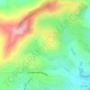 Topografische kaart Cerro Gaspar, hoogte, reliëf