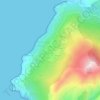 Topografische kaart Canari, hoogte, reliëf