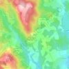Topografische kaart Lafond, hoogte, reliëf