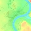 Topografische kaart Сунтар, hoogte, reliëf