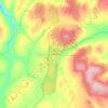 Topografische kaart Saariselkä, hoogte, reliëf
