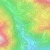 Topografische kaart Vallascia, hoogte, reliëf