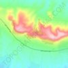 Topografische kaart Khirbat al Walid, hoogte, reliëf