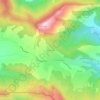 Topografische kaart Les Bascous, hoogte, reliëf