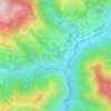 Topografische kaart Ceradello, hoogte, reliëf