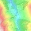 Topografische kaart La Savinaz, hoogte, reliëf