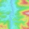 Topografische kaart Las Sosses, hoogte, reliëf