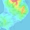 Topografische kaart A Filgueira, hoogte, reliëf