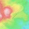 Topografische kaart Minas de San José, hoogte, reliëf