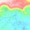 Topografische kaart KwaNojoli, hoogte, reliëf