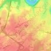 Topografische kaart La Grande Vache, hoogte, reliëf