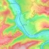 Topografische kaart Serrig, hoogte, reliëf