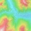 Topografische kaart Piedimeggiana, hoogte, reliëf