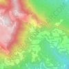 Topografische kaart Contrà Ballestrini, hoogte, reliëf