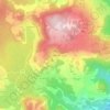 Topografische kaart Rouillas-Haut, hoogte, reliëf