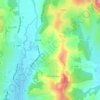 Topografische kaart Bas Murat, hoogte, reliëf