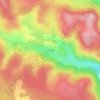 Topografische kaart Le Giraldès, hoogte, reliëf