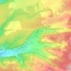 Topografische kaart Izvoare, hoogte, reliëf