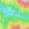 Topografische kaart Vignotan, hoogte, reliëf