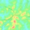 Topografische kaart Movancherry;Mowanchery, hoogte, reliëf