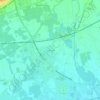 Topografische kaart La Garrigue, hoogte, reliëf