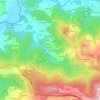Topografische kaart Os Pontigos, hoogte, reliëf