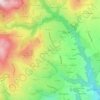 Topografische kaart Bérieux, hoogte, reliëf