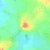 Topografische kaart Mullagh, hoogte, reliëf