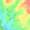 Topografische kaart Le Bos, hoogte, reliëf