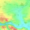 Topografische kaart Le Bot, hoogte, reliëf