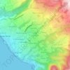 Topografische kaart Desmarais, hoogte, reliëf