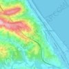Topografische kaart San Silvestre, hoogte, reliëf