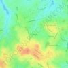 Topografische kaart Nijmegen, hoogte, reliëf