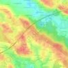 Topografische kaart Sévailles, hoogte, reliëf