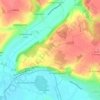 Topografische kaart Haut de Gorge Sèche, hoogte, reliëf