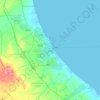 Topografische kaart قابس, hoogte, reliëf
