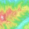 Topografische kaart Tallans, hoogte, reliëf