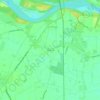 Topografische kaart Bellarosa, hoogte, reliëf
