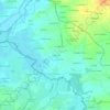 Topografische kaart La Couvrie, hoogte, reliëf