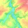 Topografische kaart La Couaille, hoogte, reliëf