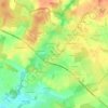 Topografische kaart Le Cabanet, hoogte, reliëf