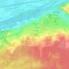 Topografische kaart Le Chenil, hoogte, reliëf