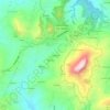 Topografische kaart Cantagalli, hoogte, reliëf
