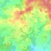 Topografische kaart Banèche, hoogte, reliëf