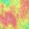 Topografische kaart Chataur le Vieux, hoogte, reliëf
