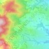 Topografische kaart La Cozonnière, hoogte, reliëf