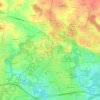 Topografische kaart Kerdogan, hoogte, reliëf